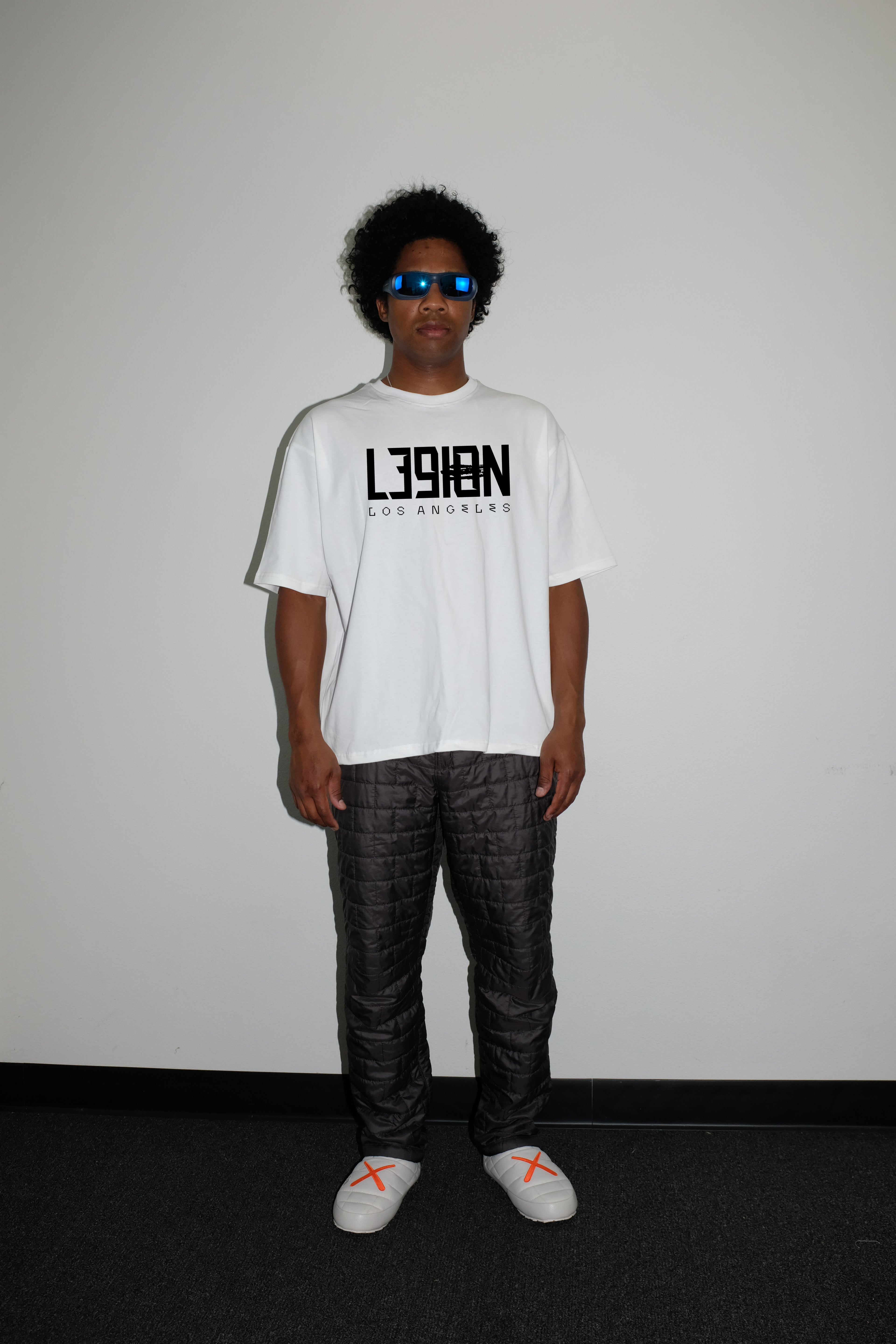 L39ION OF LOS ANGELES PRO TEAM BOX TEE - WHITE