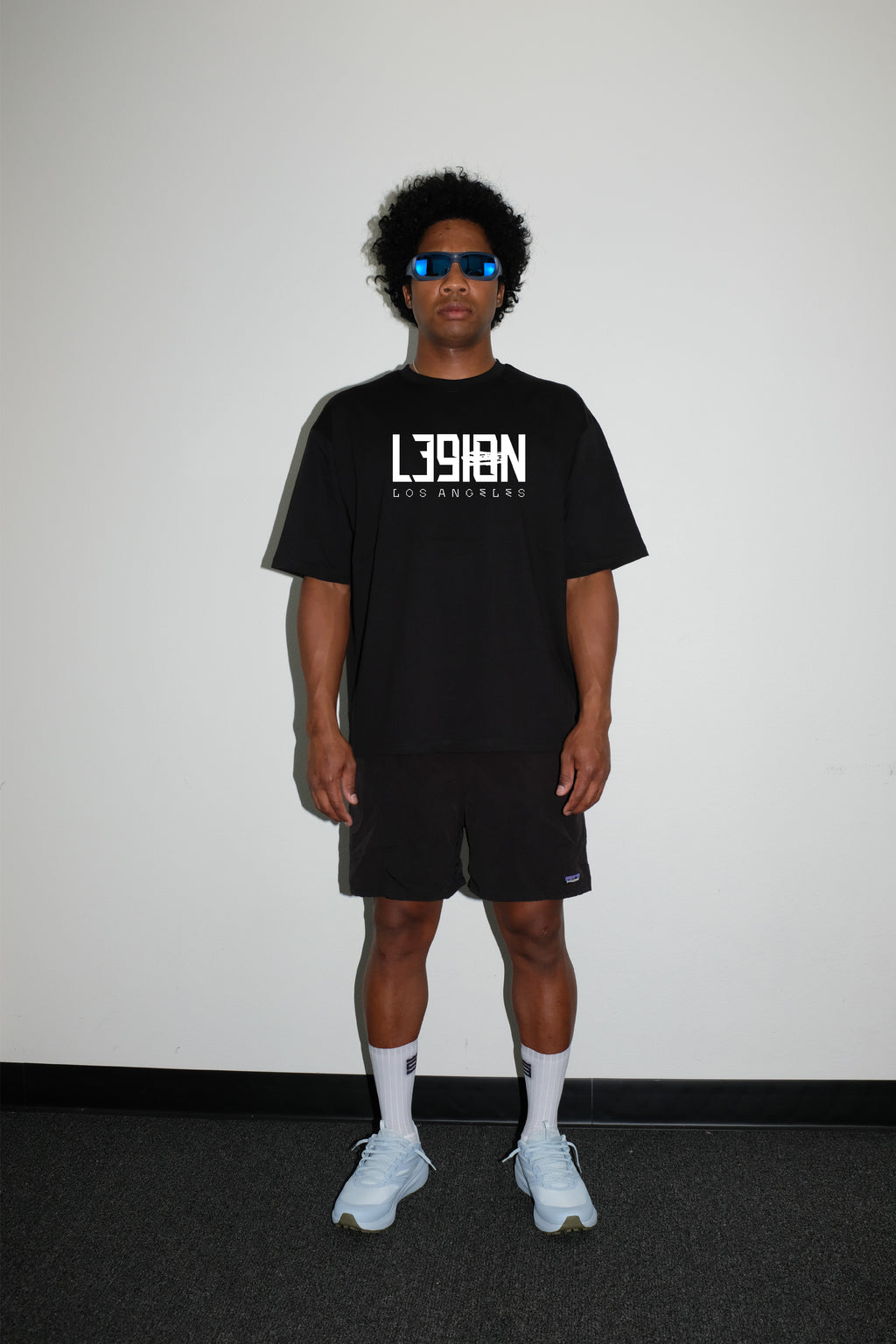 L39ION OF LOS ANGELES PRO TEAM BOX TEE - BLACK