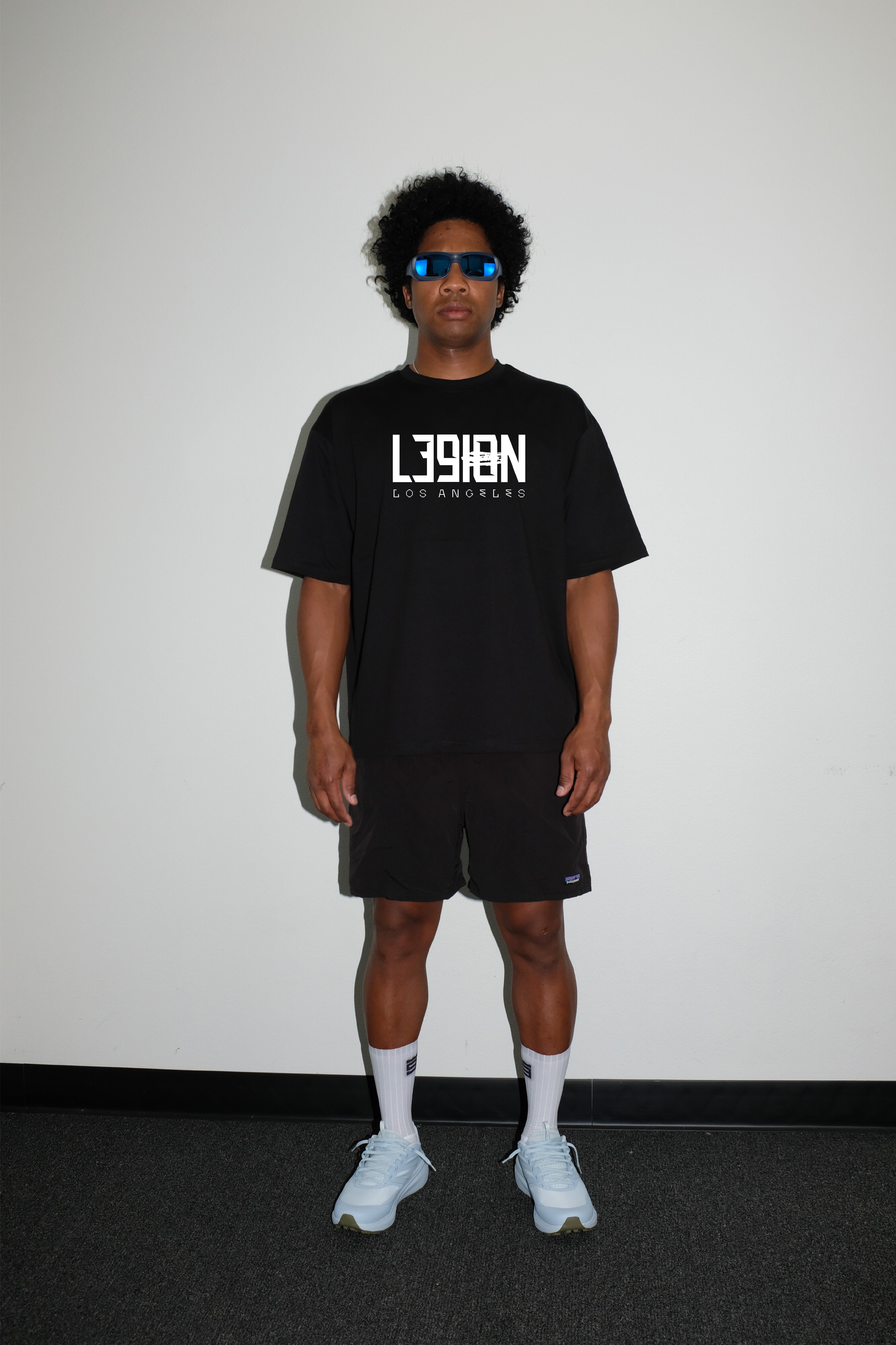 L39ION OF LOS ANGELES PRO TEAM BOX TEE - BLACK
